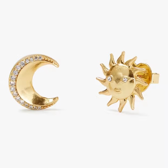 $68 Kate Spade Like Magic Sun And Moon Studs - Picture 1 of 8